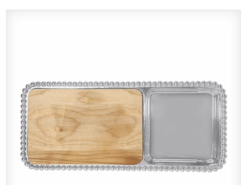 Mariposa - PEARLED CHEESE & CRACKER SERVER