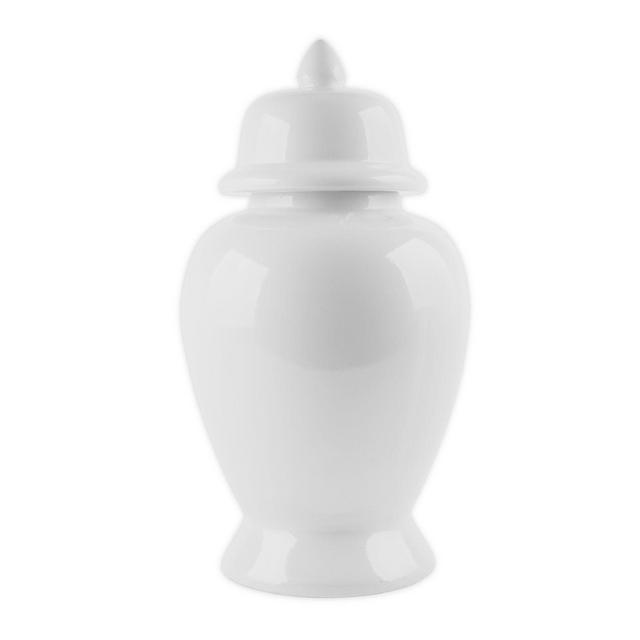W Home 18-Inch Ginger Jar in White