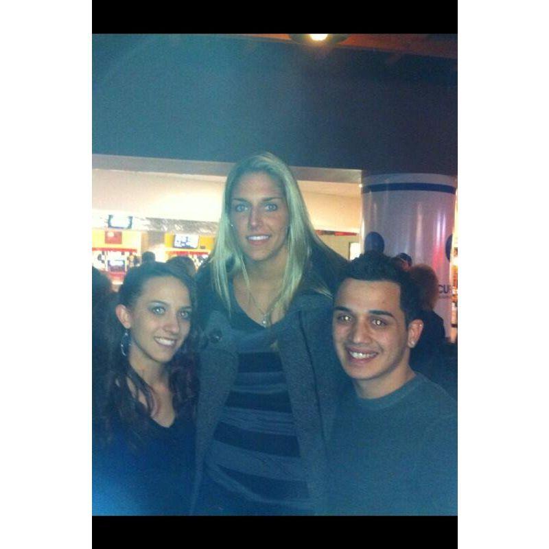 Running into Elena Delle Donne at a concert!