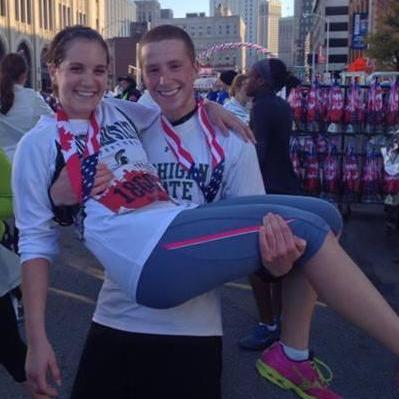 Con was somehow able to pick me up after our half marathon...
