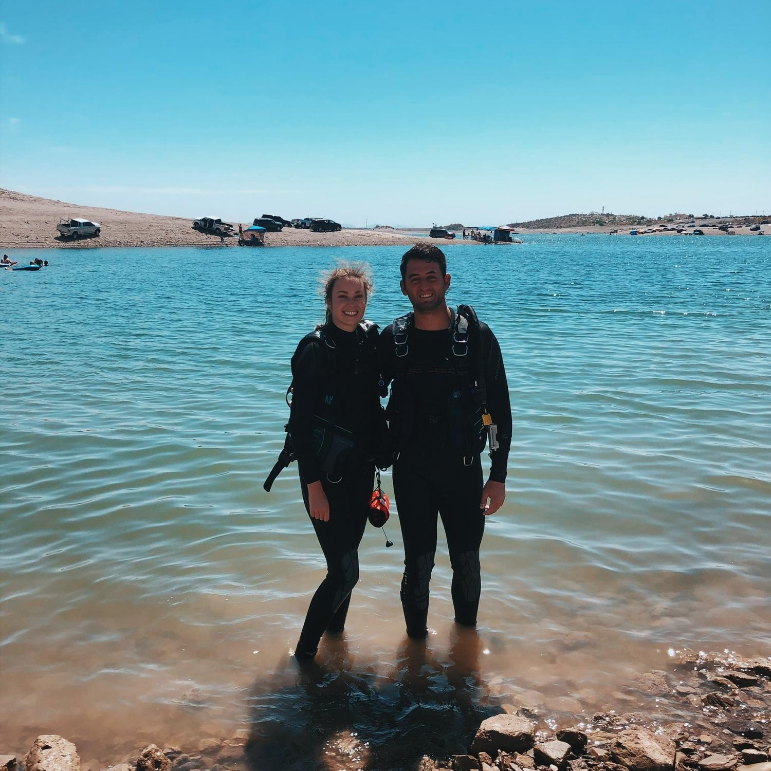 Andrew taking me to get scuba certified - 2020