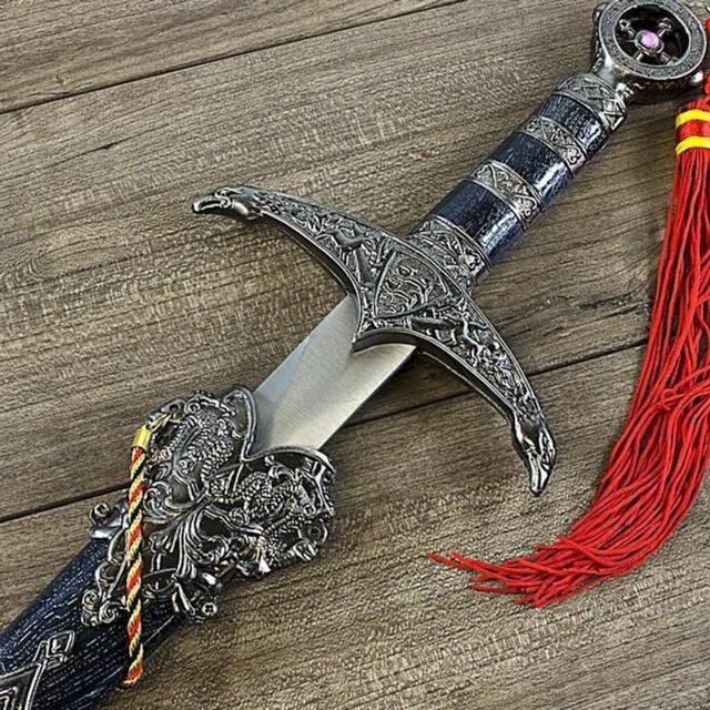Personalized FANTASY SWORD & SHEATH Custom Engraved Swords Gamer Cosplay Larp Fathers Day Gifts for Dad Men Him Husband Boyfriend Groomsman