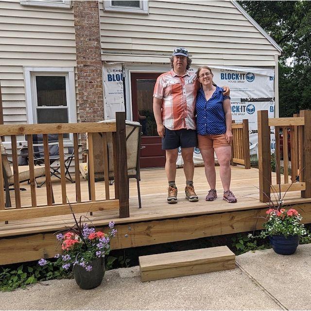 New deck, new flowers