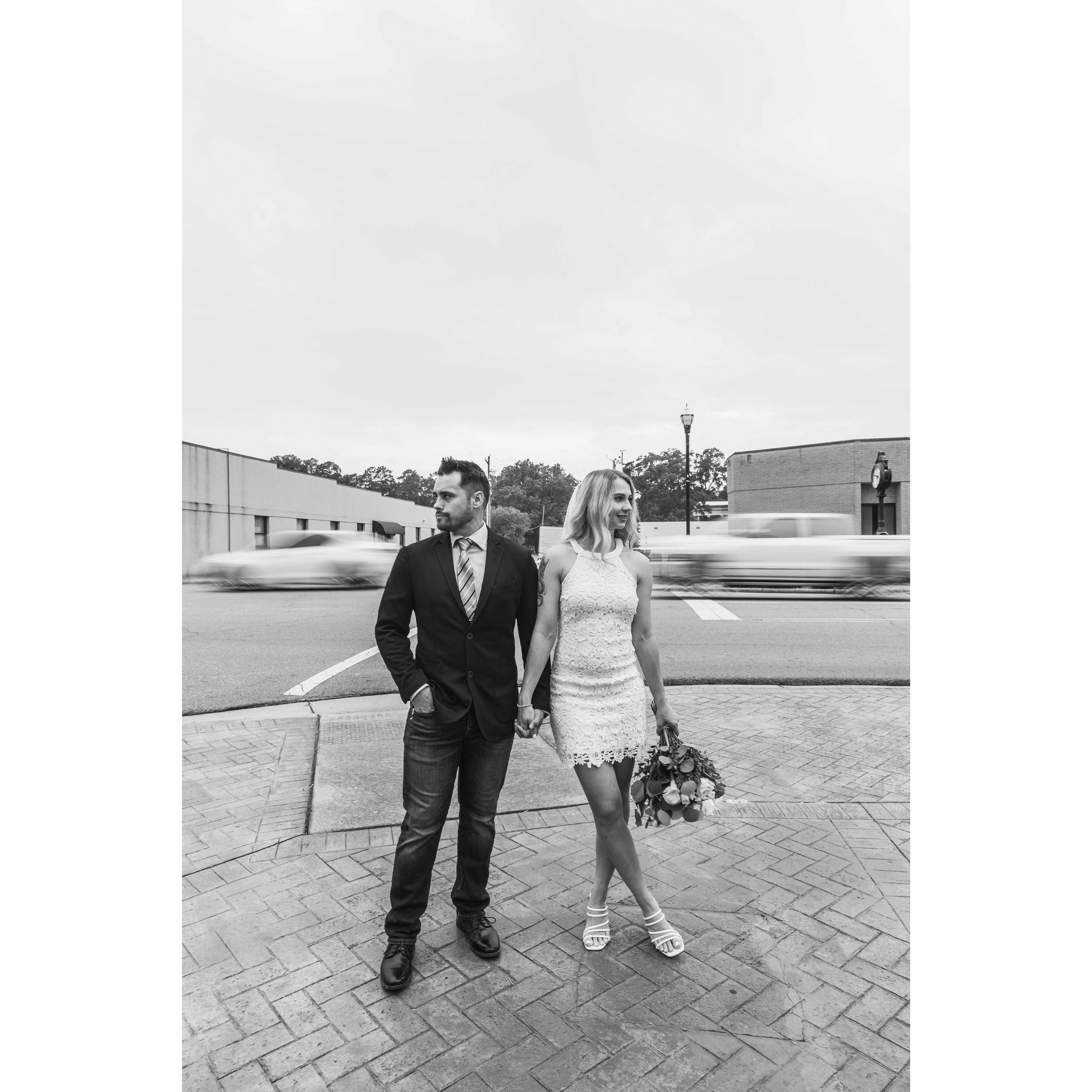 Photos from our legal marriage in July 2023