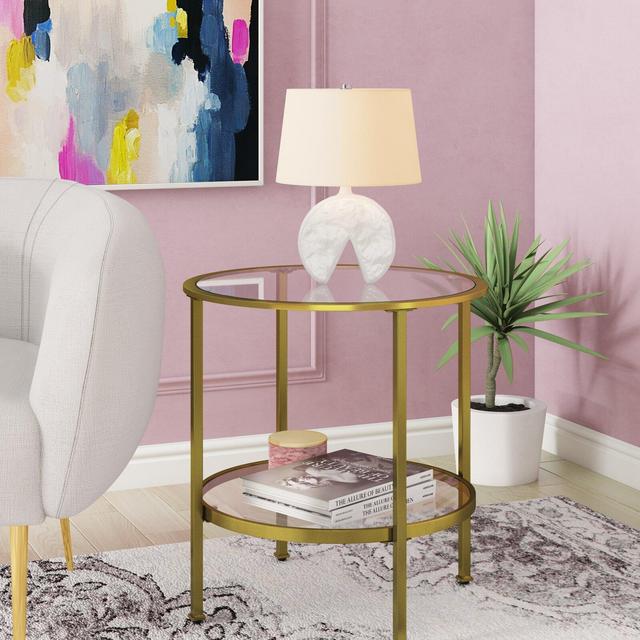 Otha Glass End Table