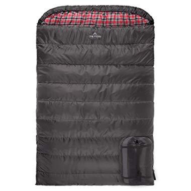 TETON Sports Mammoth Queen-Size Double Sleeping Bag; Warm and Comfortable for Family Camping