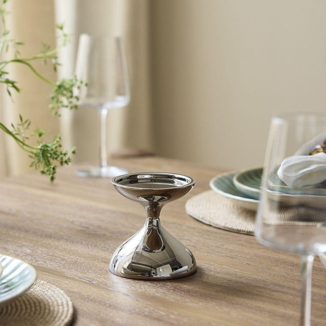 Kuba Pillar Holder, Small, Chrome