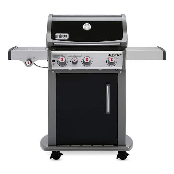 Spirit E-330 3-Burner Propane Grill in Black with Built-In Thermometer