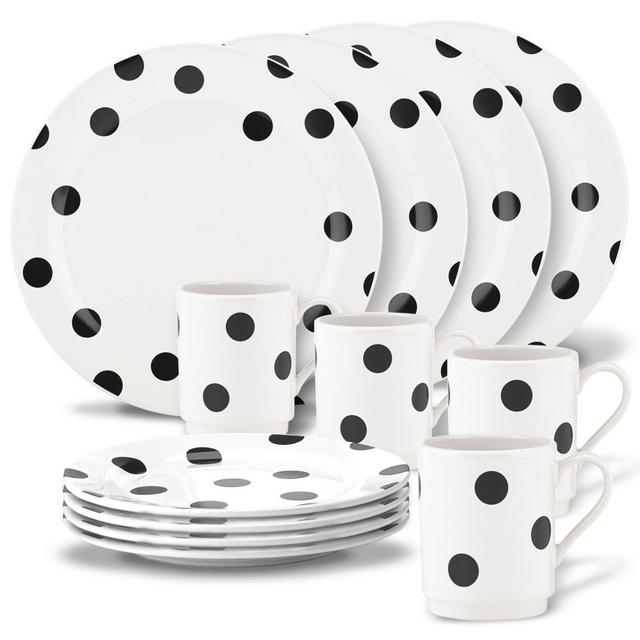 kate spade new york All in Good Taste™ Deco Dot 12-Piece Dinnerware Set