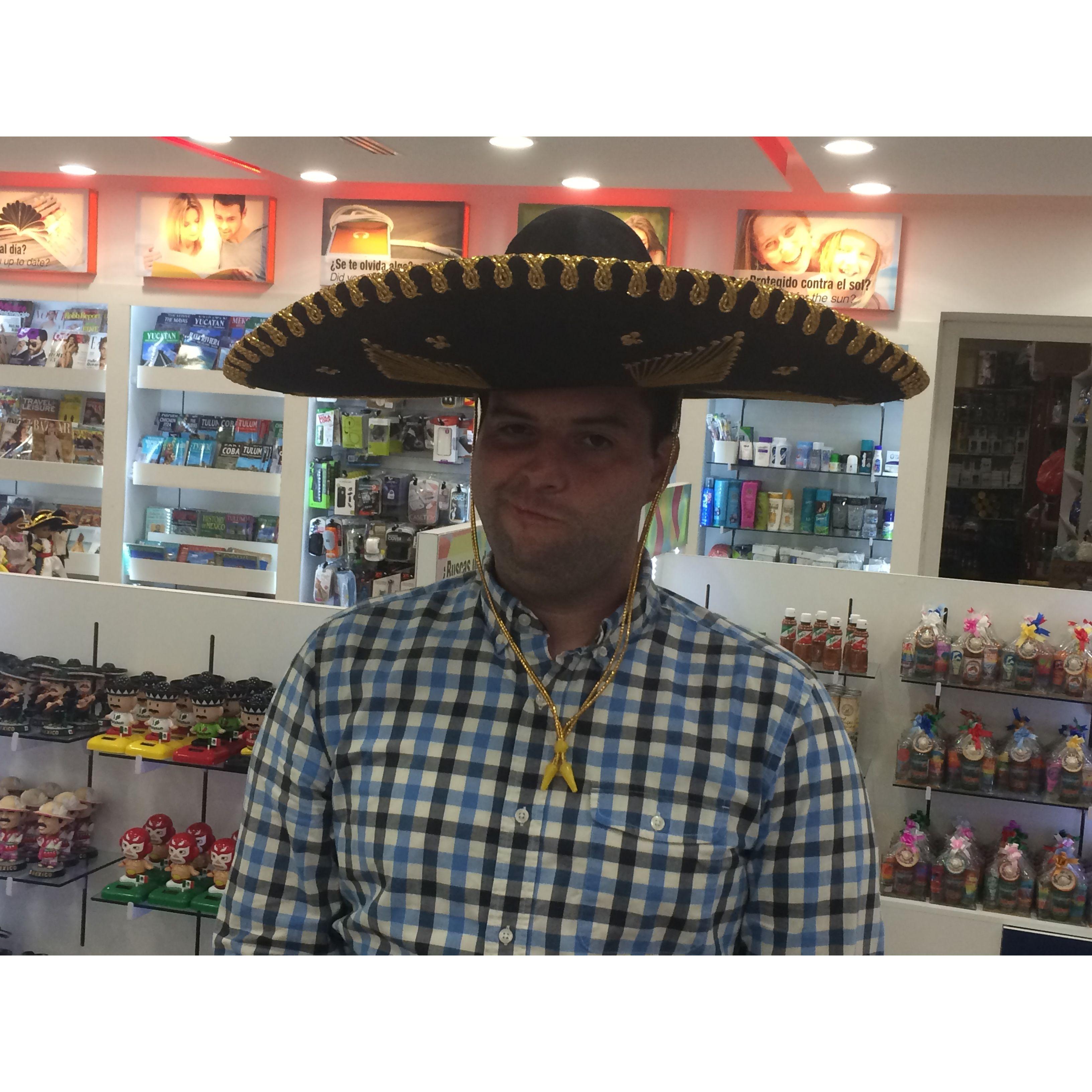 Matt not loving the sombrero