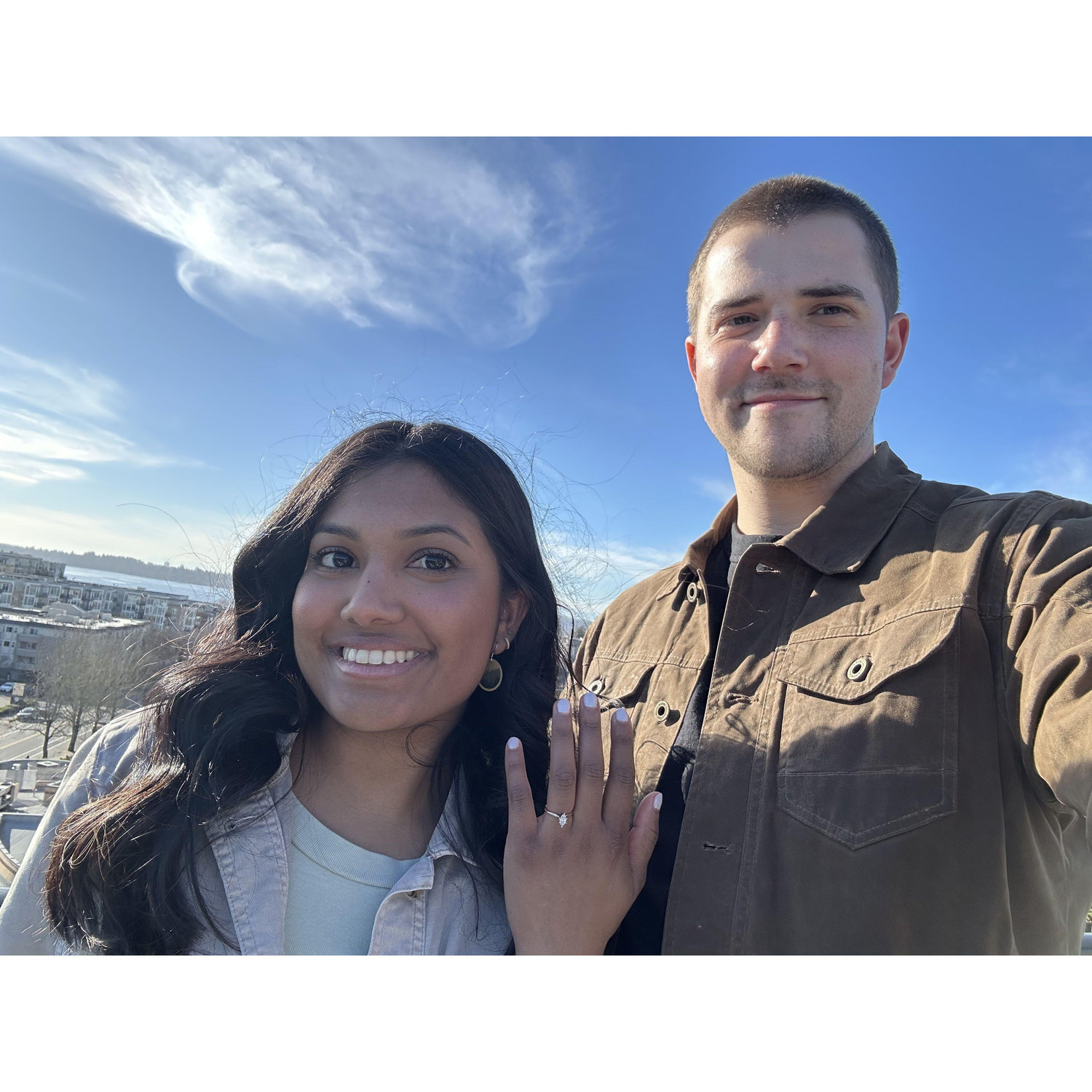 When we got engaged!