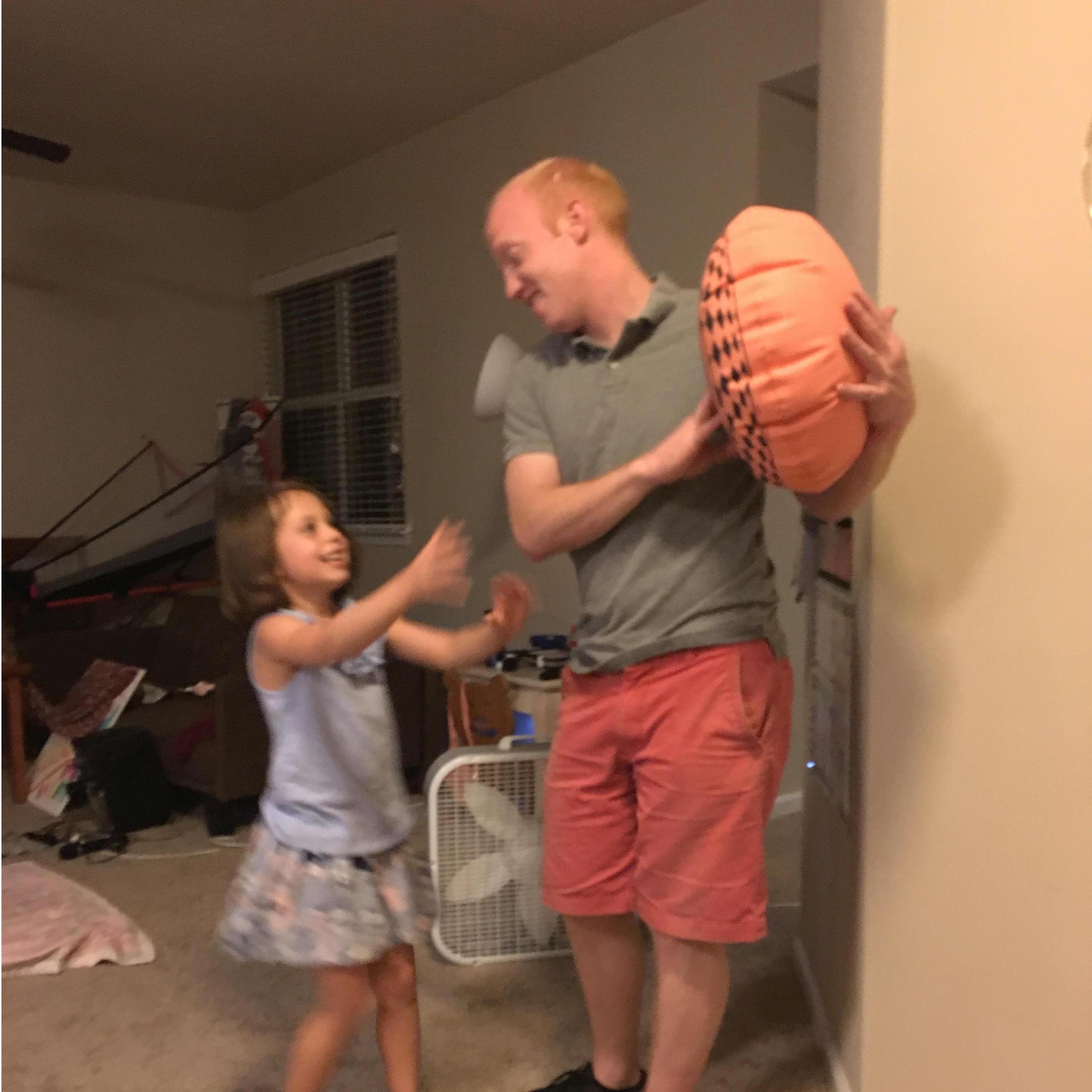 Two of the very most important people in my life torturing each other!