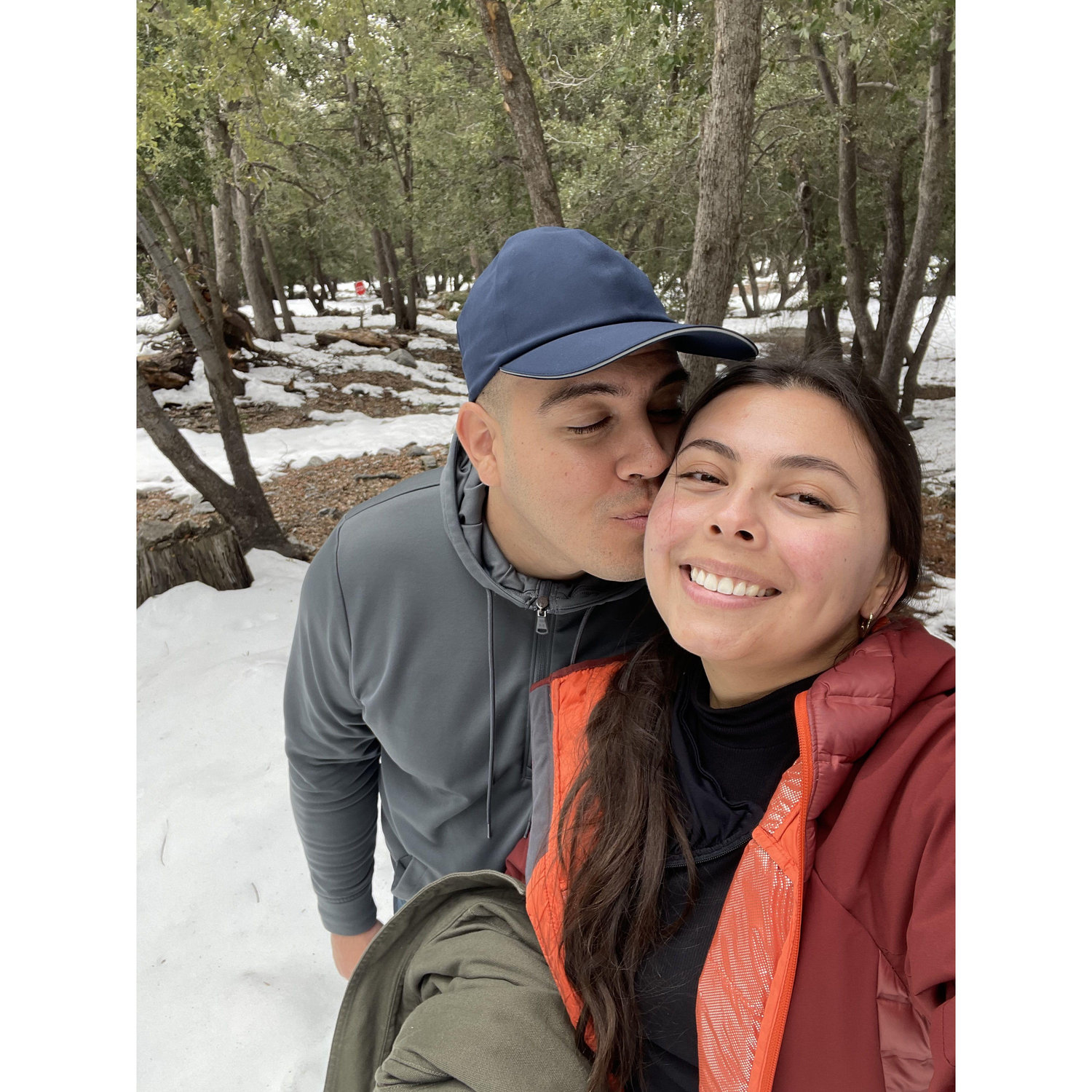 Feb. 2024 | Hiking in the snow.