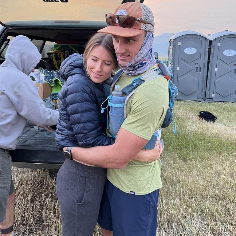 Just prior to Trenton running his 100 mile race summer '24.