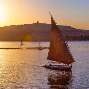 Sunset Sail Down the Nile River