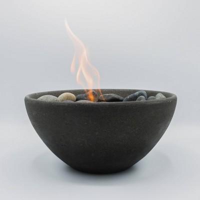 Basin Outdoor Table Top Fire Bowl - Graphite - Terra Flame