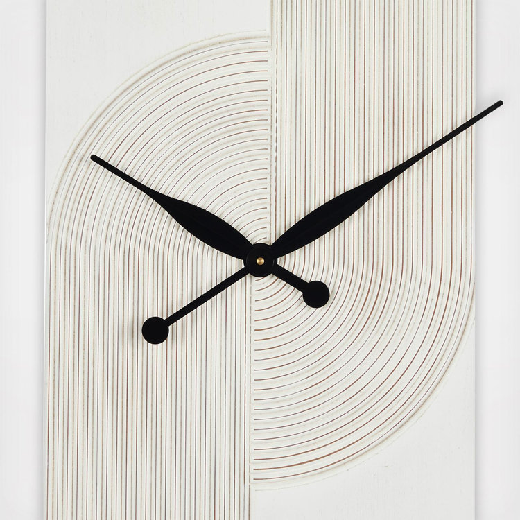 Tisbury Lane, Line Art Decorative Wall Clock with Accent | Zola