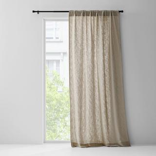 Lindstrom Organic Cotton Sheer Window Curtain Panel