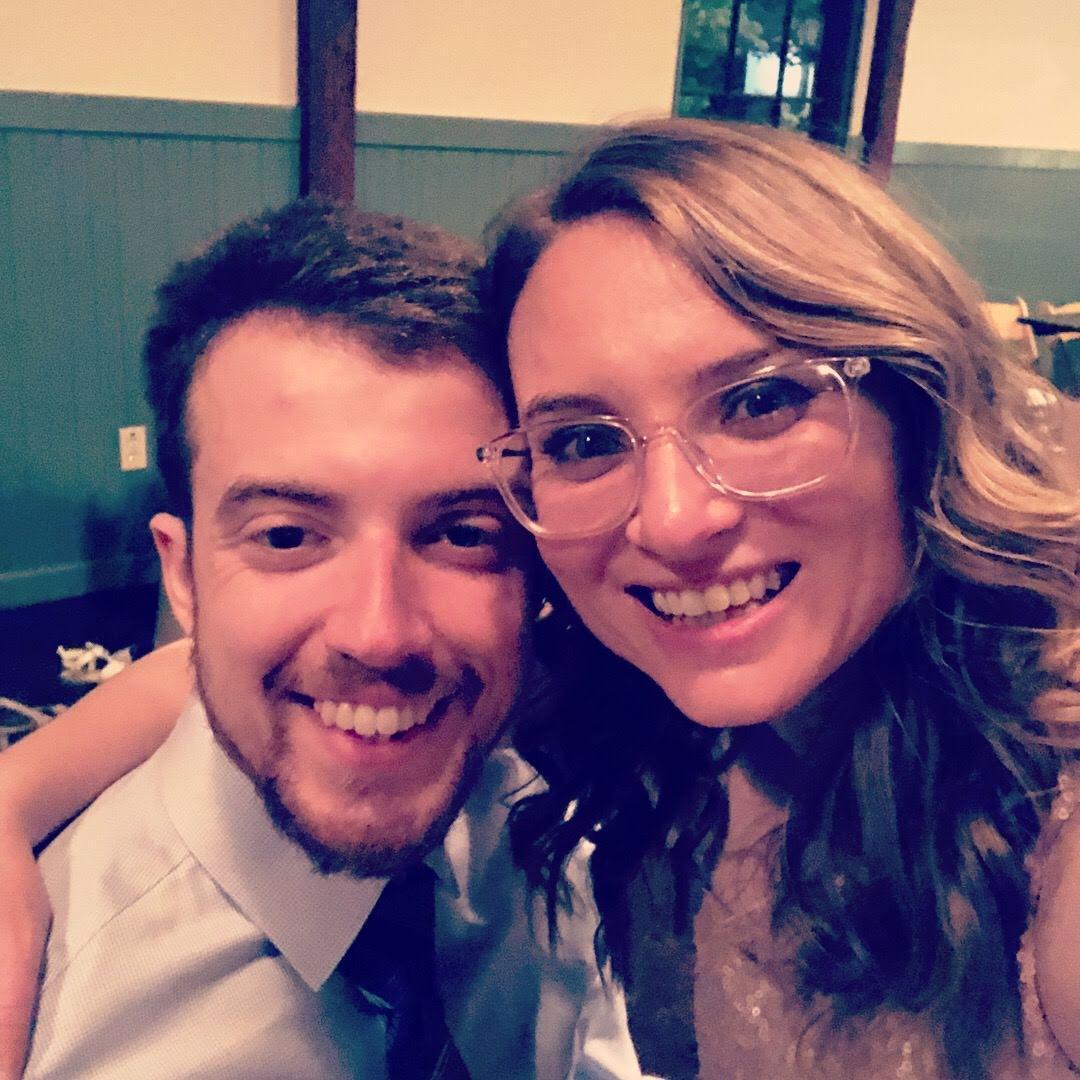 Taking a break from dancing the night away.