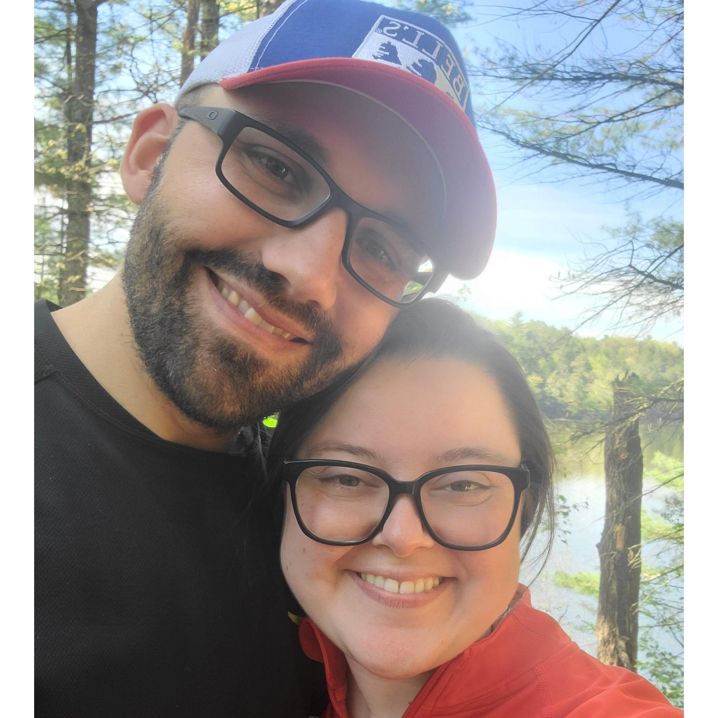 First photo together at Mirror Lake