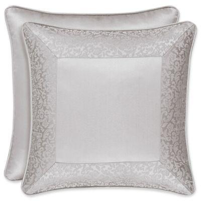 J. Queen New York™ La Scala 18-Inch Square Throw Pillow in Silver