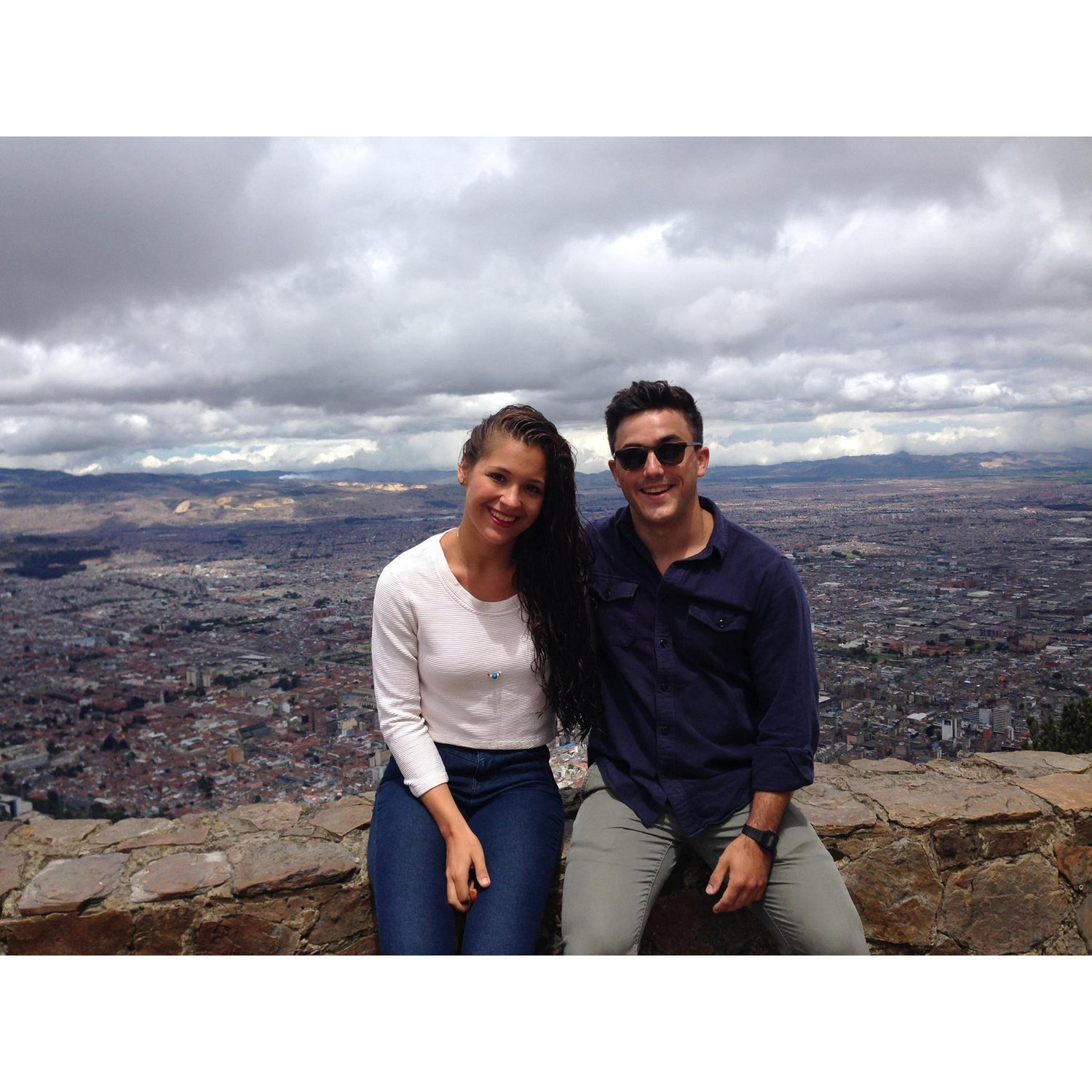 In their 10 years together, Julia and Eric have had the chance to travel a little, and they can't wait to do more! Here they are in Bogotá, Colombia.
