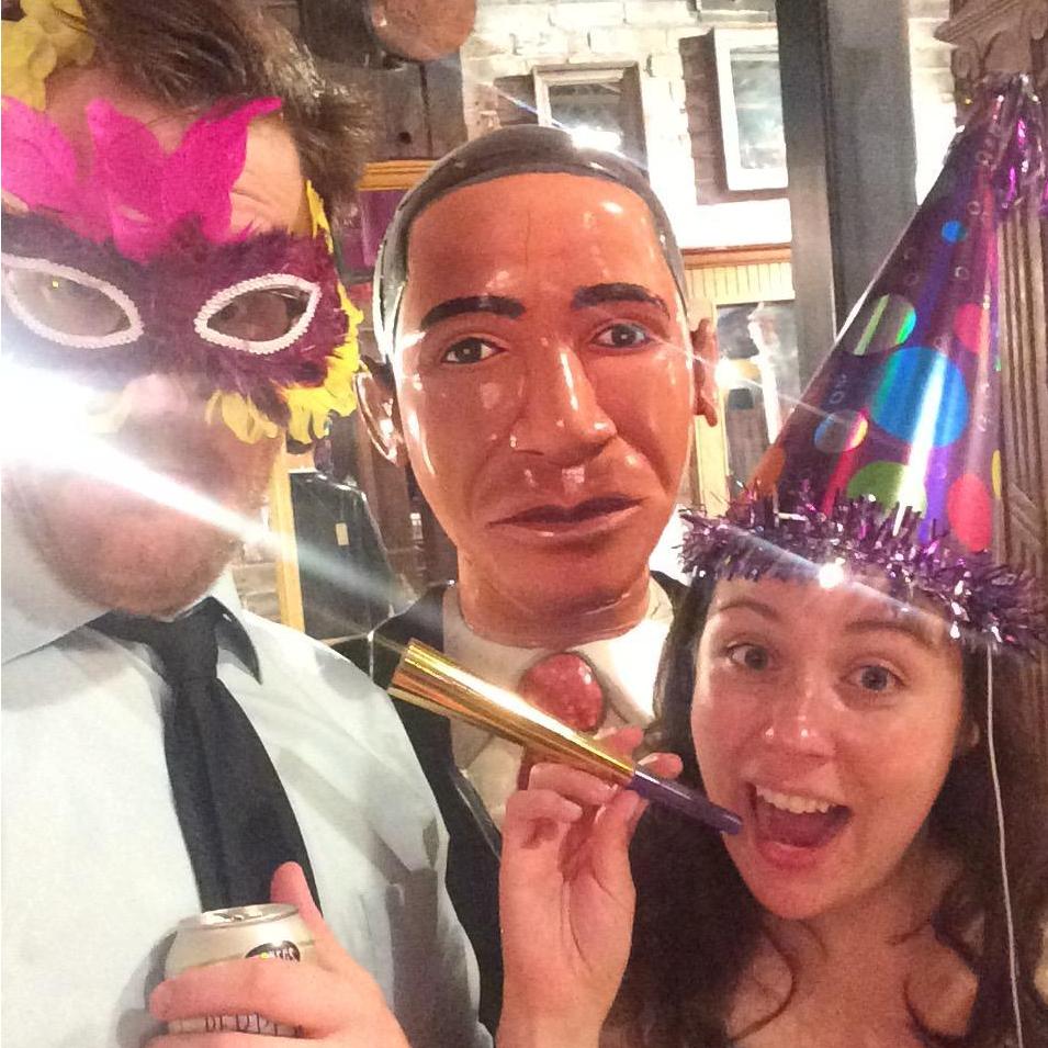Meeting Obama at Kendall and Andrew's wedding!