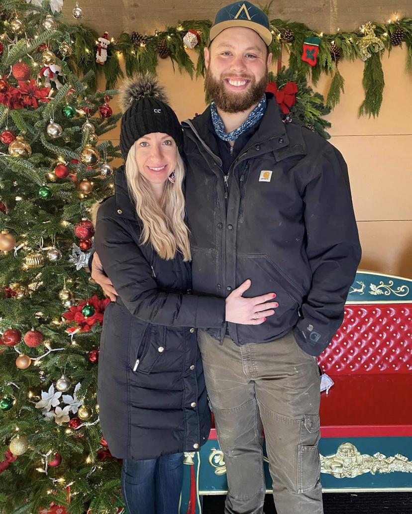 Picking out a Christmas tree!