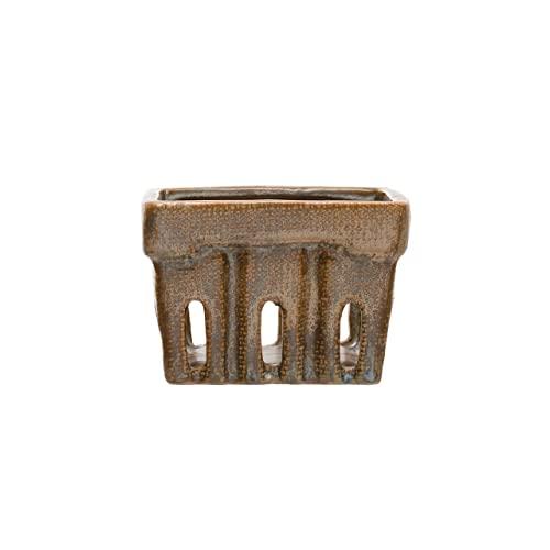Creative Co-op Stoneware Berry Baskets, Blue