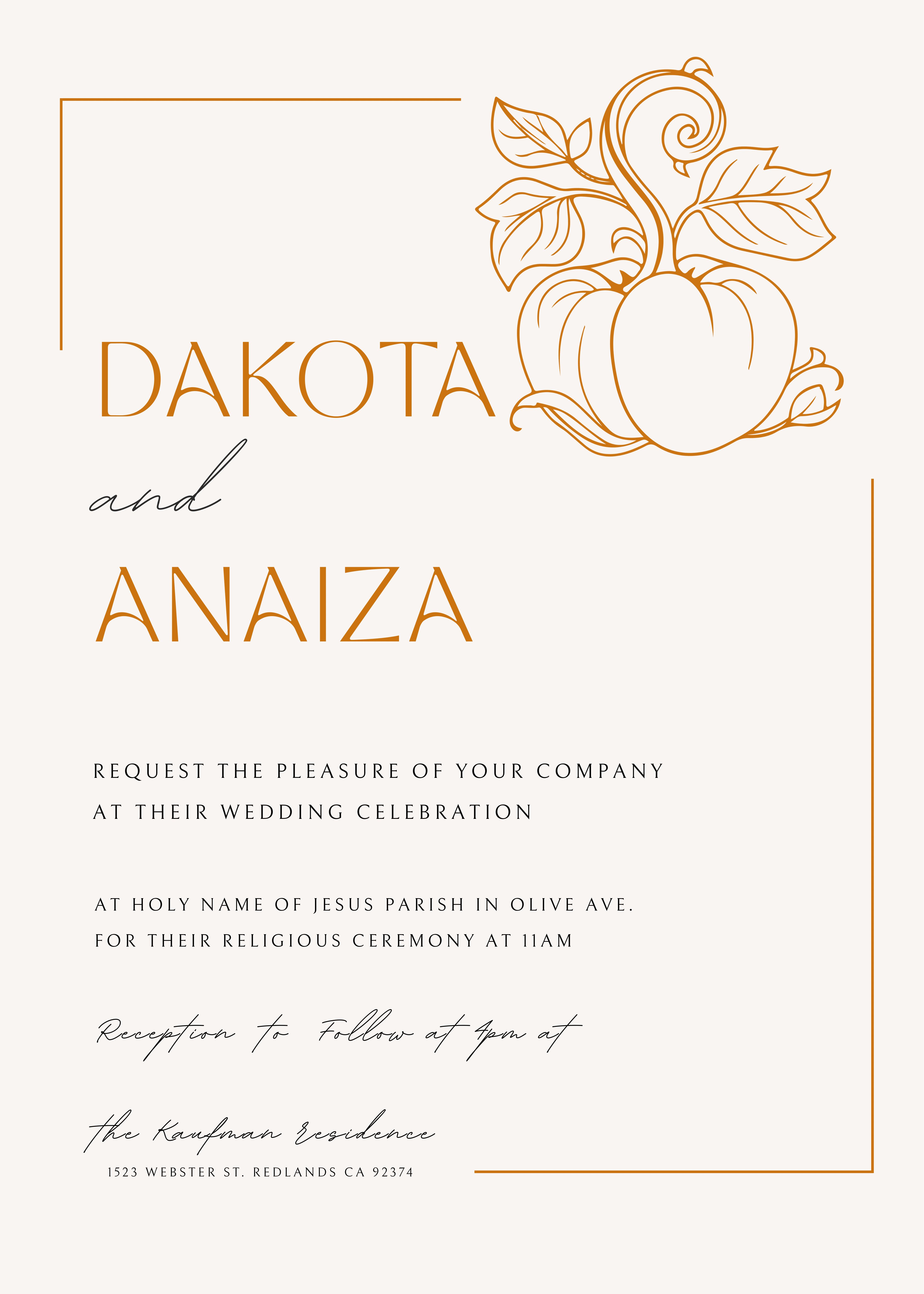 The Wedding Website of Anaiza Moreno Gonzalez and Dakota Kaufman