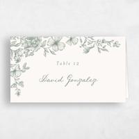 Green Wedding Place Card - Sogno