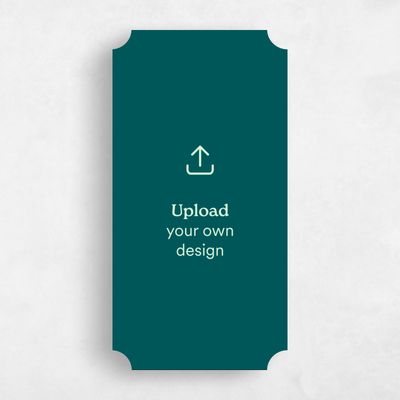 White Ticket Wedding Menu - Upload your own Portrait