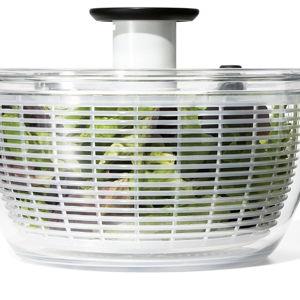 OXO Good Grips Salad Spinner | Lettuce Spinner | Fruit Washer | Fruit Washing Bowl with Strainer | Vegetable Cleaner | Salad Cleaner | Lettuce Washer | 6.22 Quart Capacity