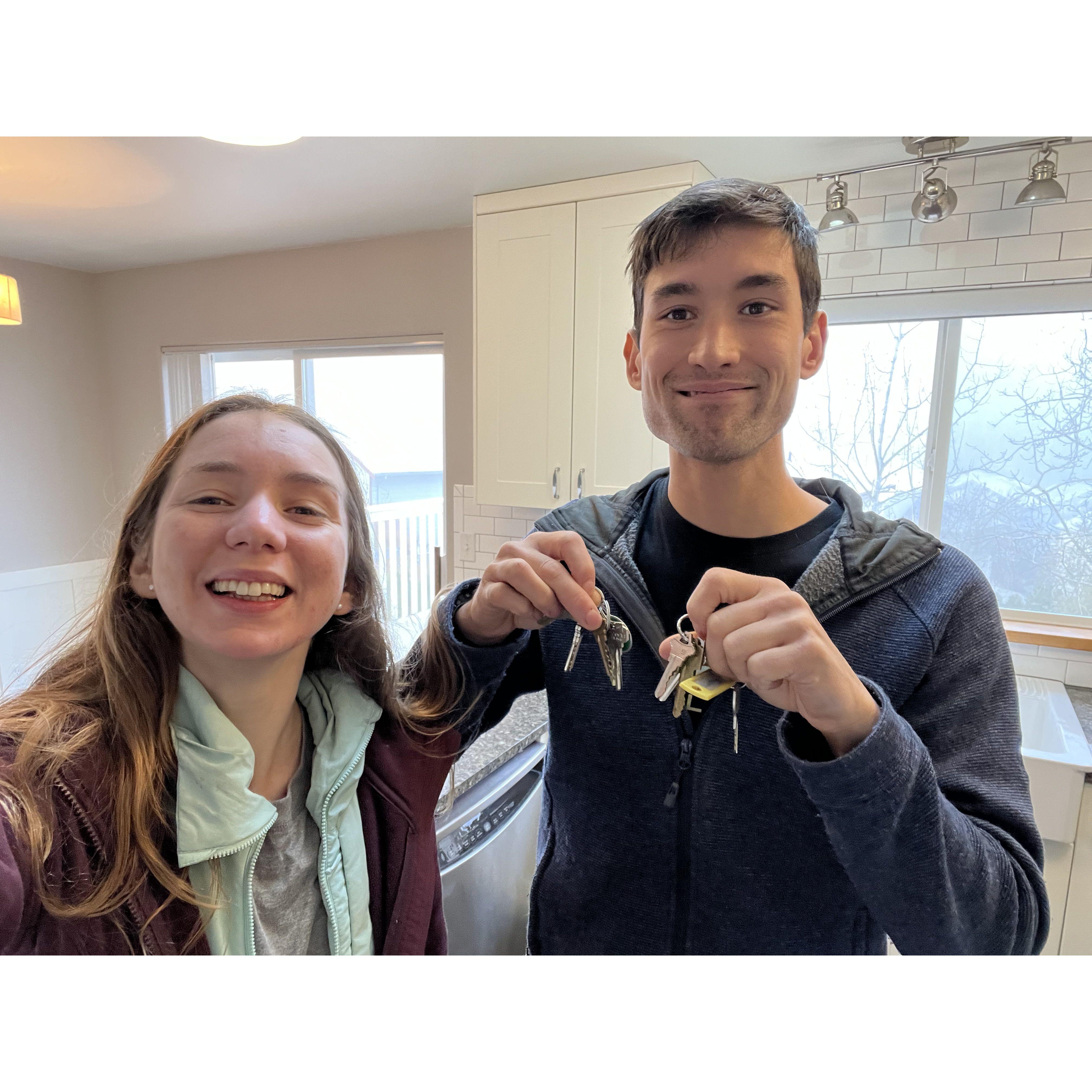 We bought a house! We love this spot because it's a 10 min bike ride to downtown and right next to a bunch of trails. Dec 2022