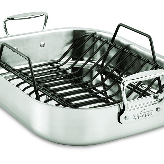 All-Clad Stainless Steel Roaster with Rack (LARGE)
