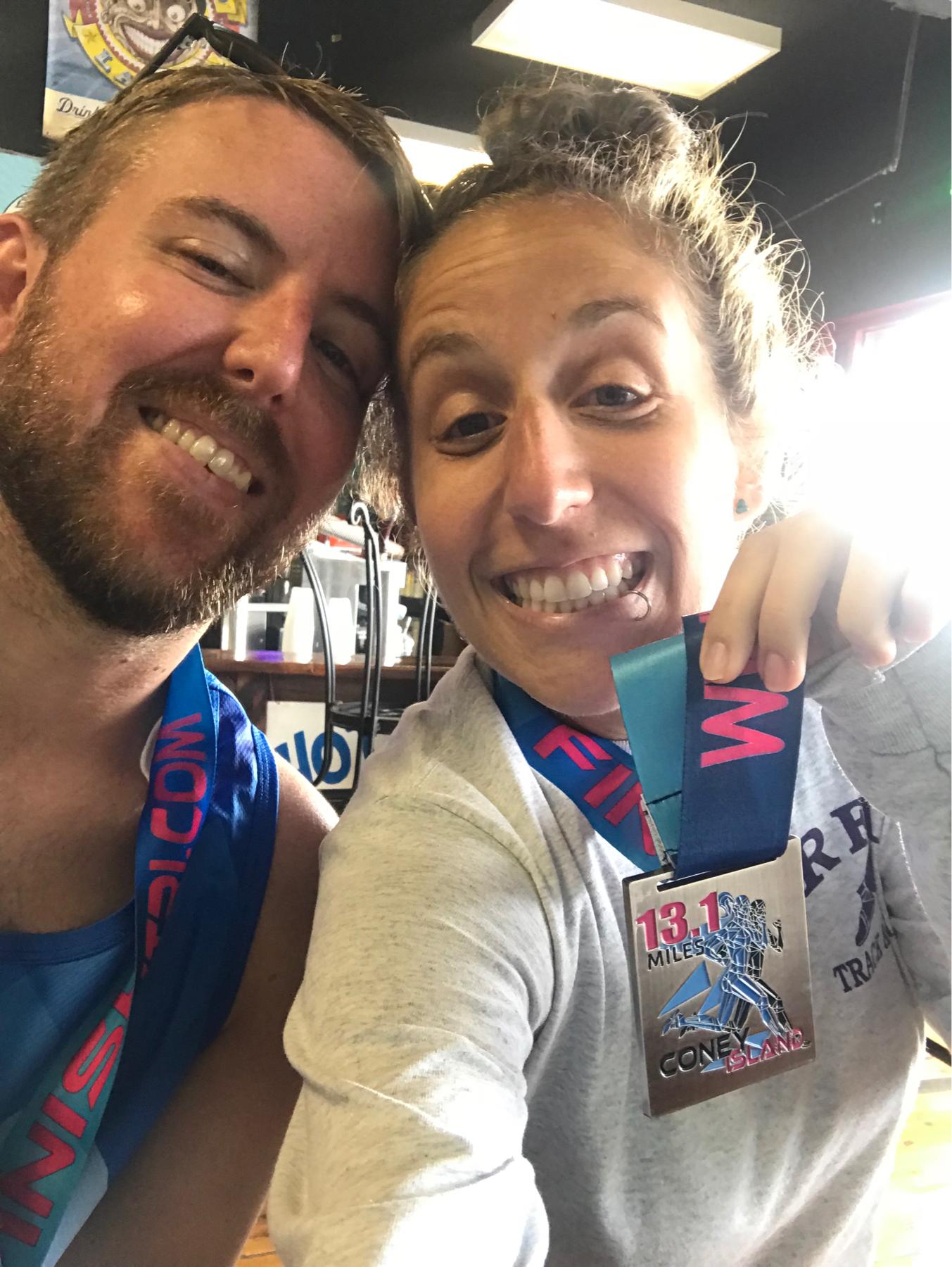 Trained for and ran a half marathon together!