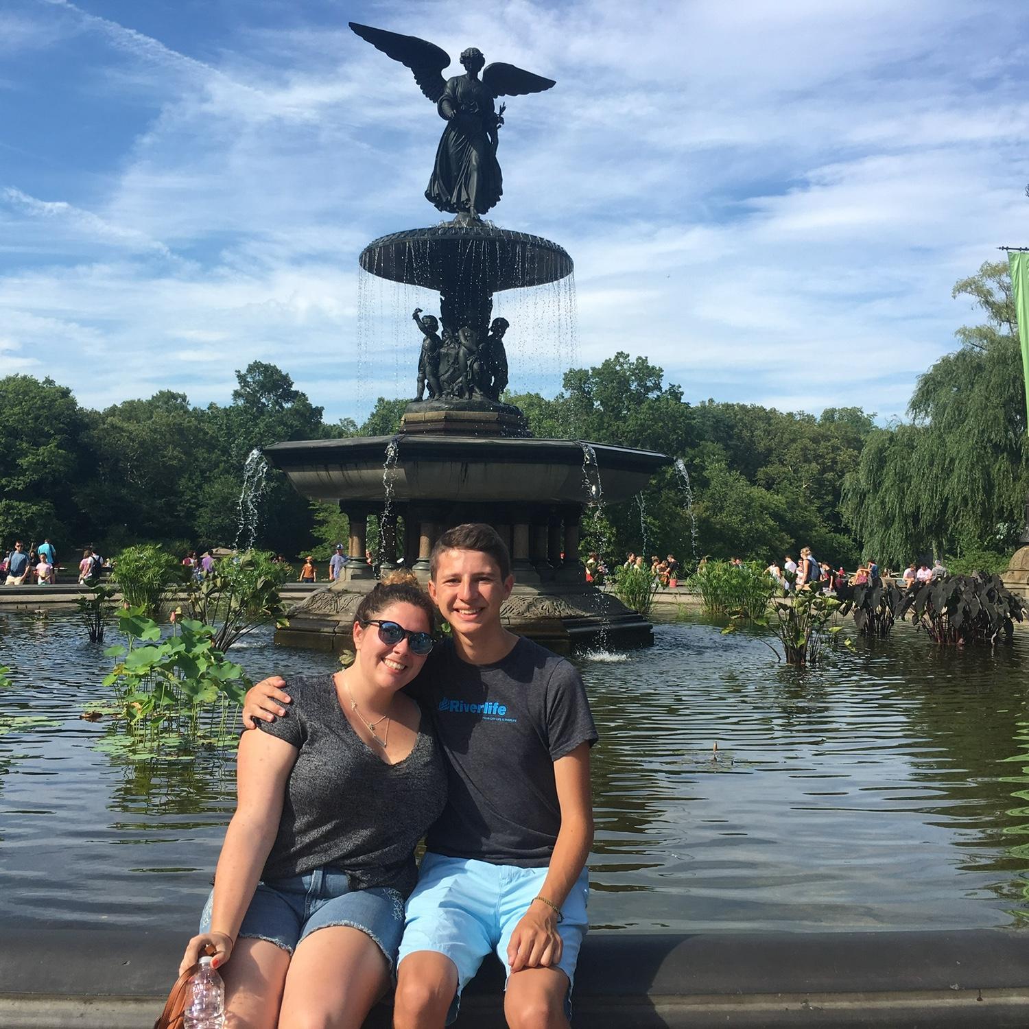 When Marissa got back from Israel, Teddy took an 8 hour greyhound to New York to visit her.