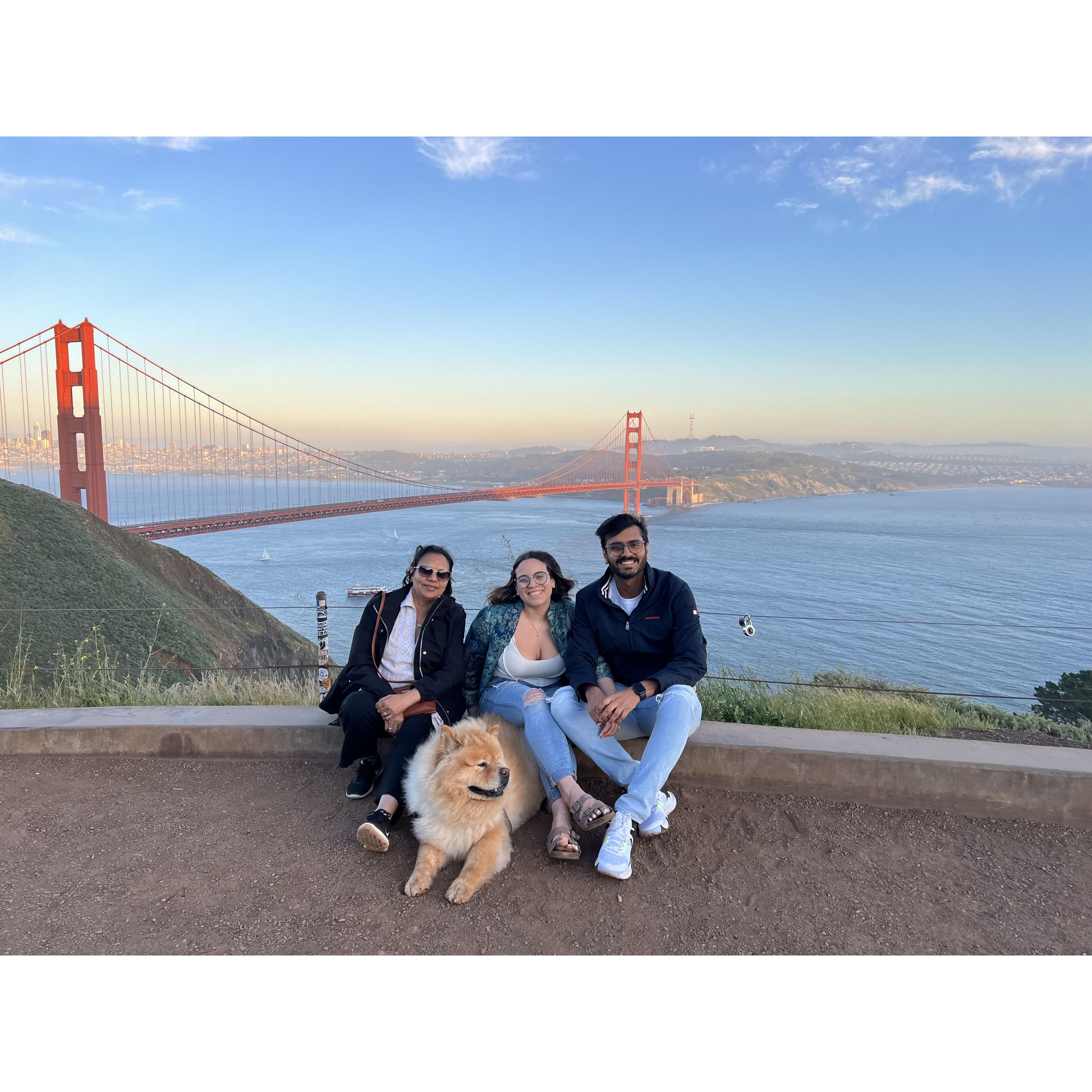 Cliche photo in Golden Gate Bridge in SF