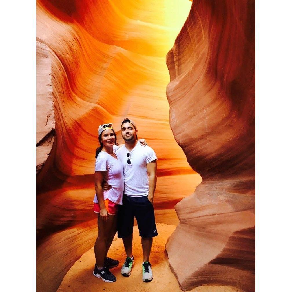 Exploring the beautiful Antelope Canyon
