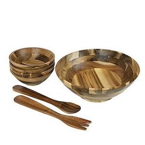 7-Piece Acacia Wood Salad Set