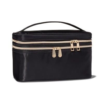 Sonia Kashuk™ Double Zip Train Case Makeup Bag - Black