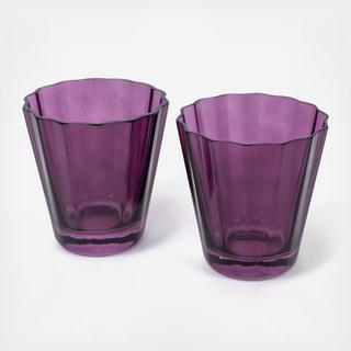 Estelle Sunday Low Ball Glass, Set of 2