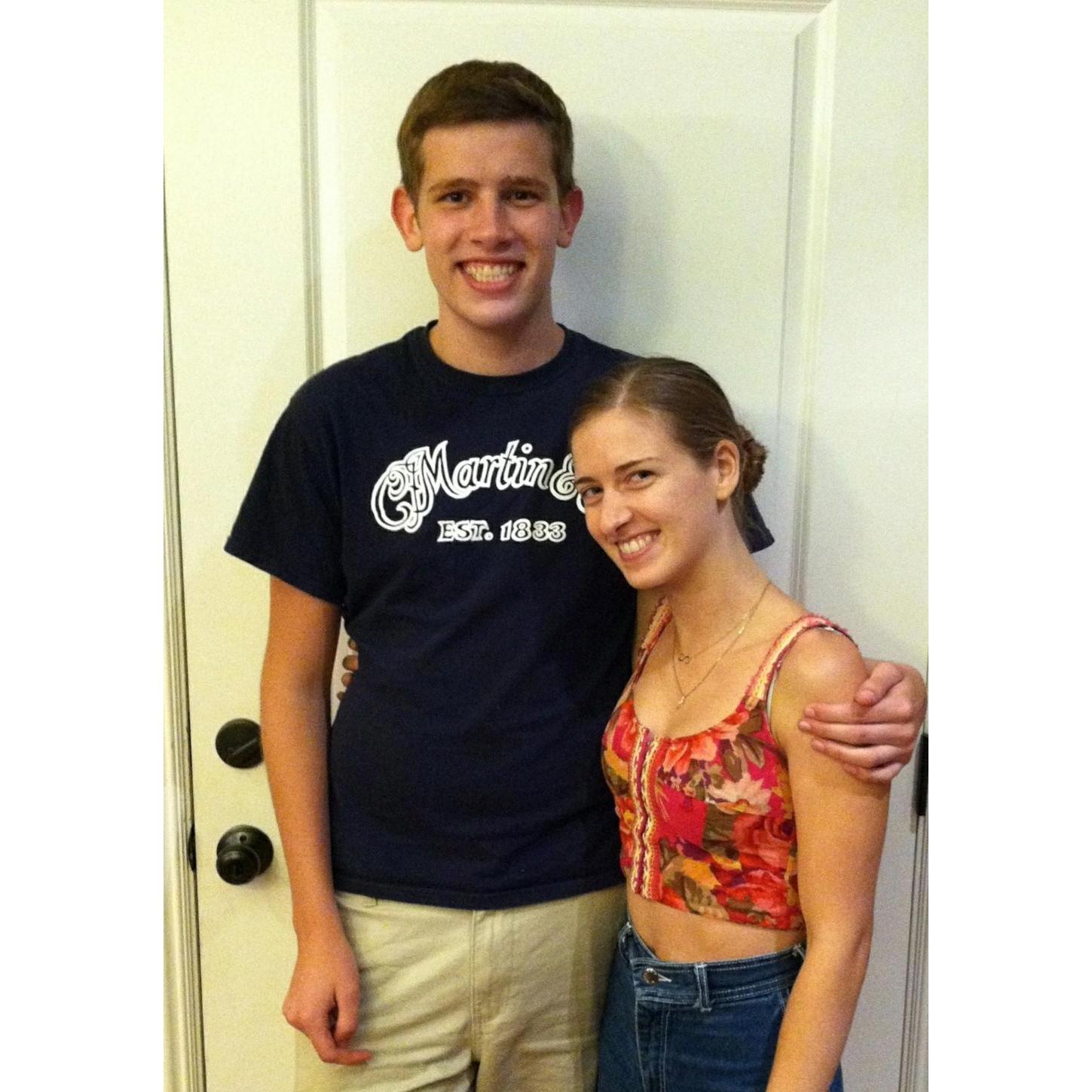 Our last day together before going off to college, 2013