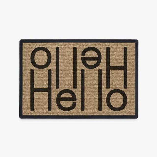 Hello Light Coir Doormat
