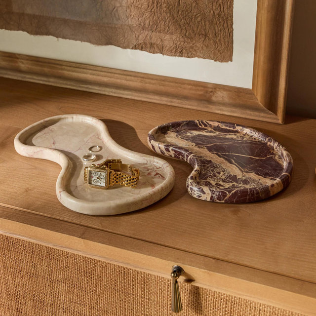 Sorley Marble Trays (Set of 2)