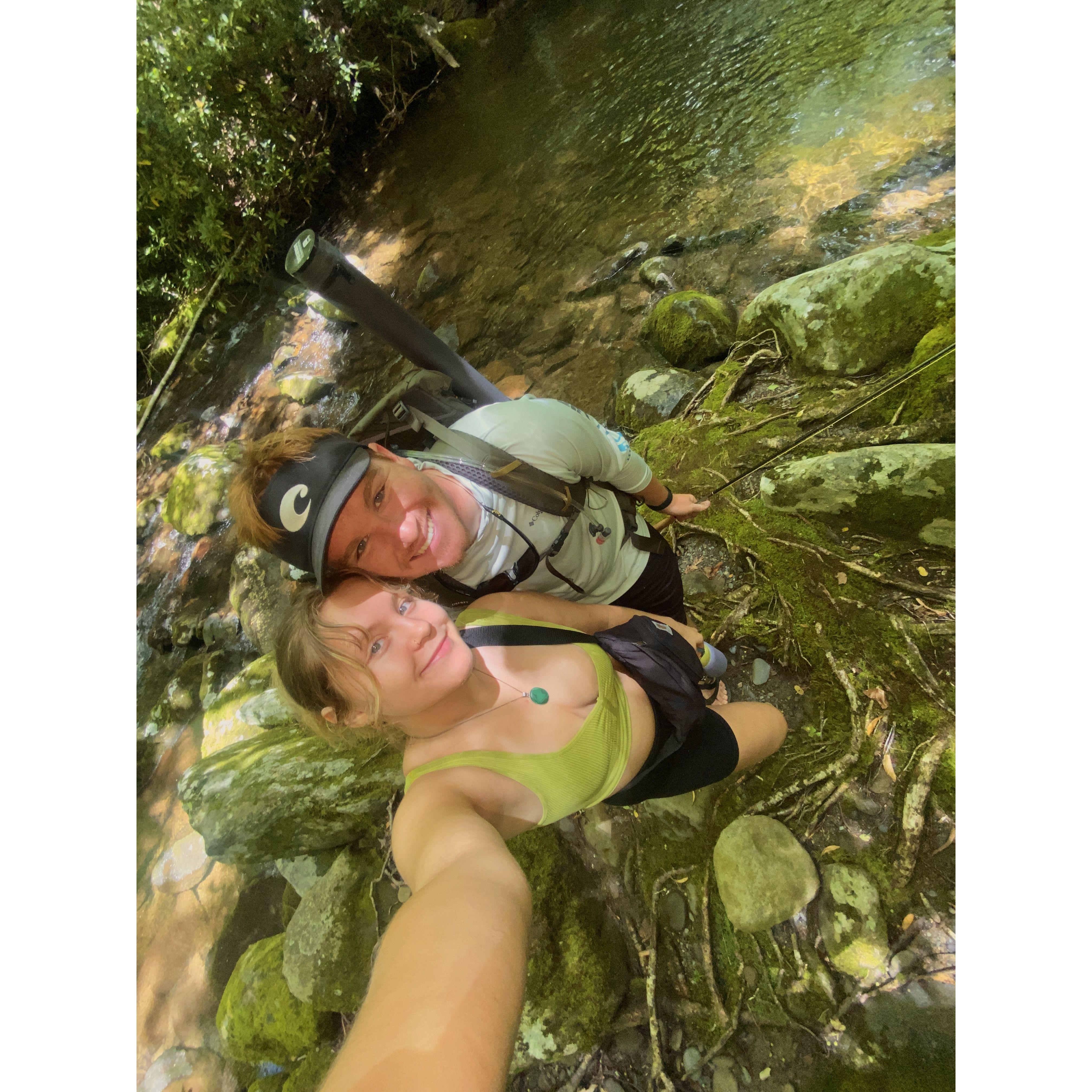 One of our first hikes in the Smokies!
