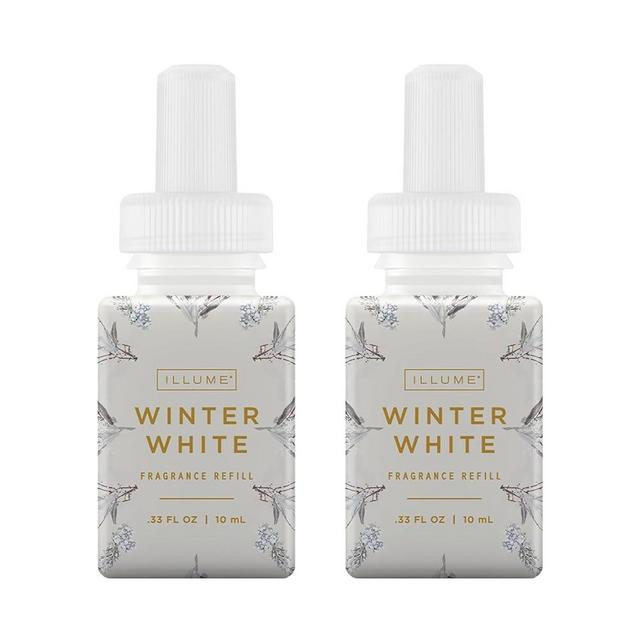 Pura and Illume - Fragrance for Smart Home Air Diffusers - Room Freshener - Aromatherapy Scents for Bedrooms & Living Rooms - Odor Eliminator - 2 Pack - Winter White
