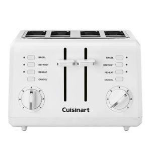 Cuisinart - 4-Slice Wide-Slot Toaster - White