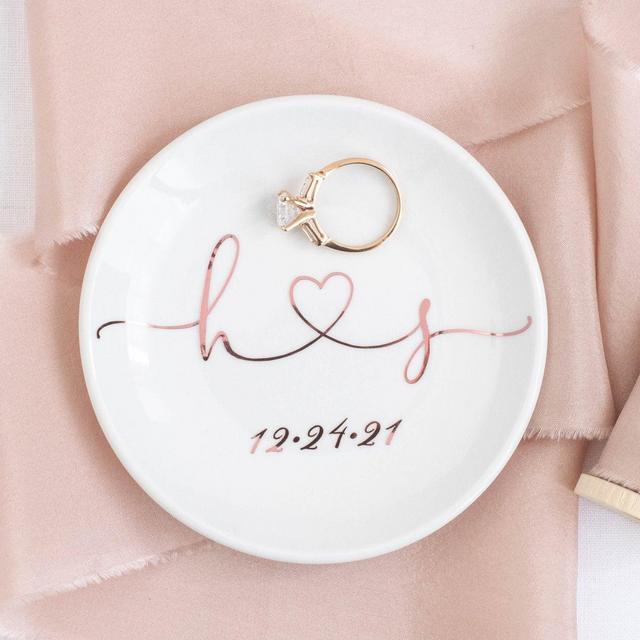 Engagement ring dish wedding ring holder...