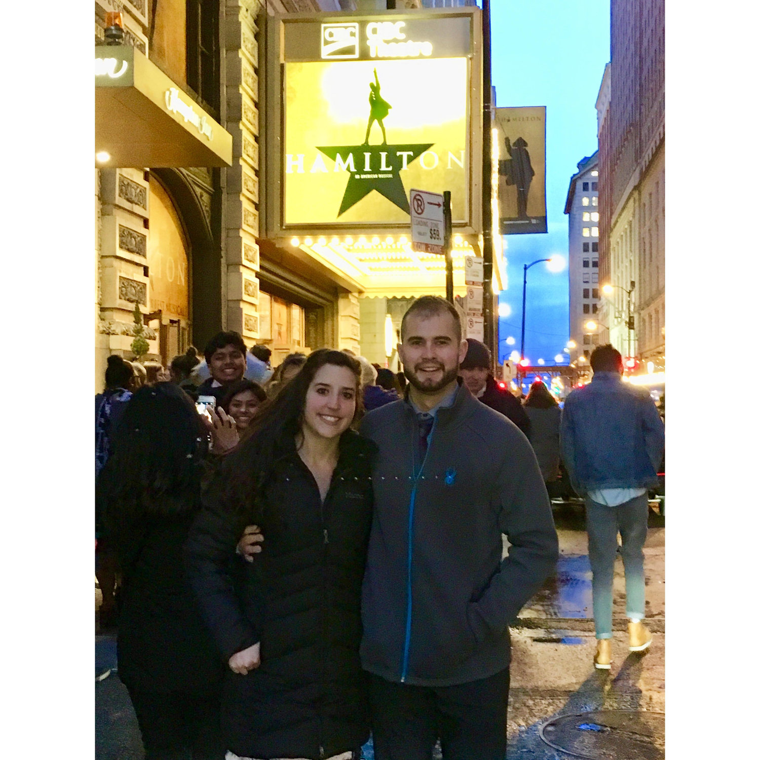 Hamilton broadway play in Chicago.